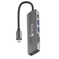 HUB NEXTEP USB-C 6 EN 1 USB 3.0/HDMI/4K LECTOR SD-TF COMPATIBLE CON MAC