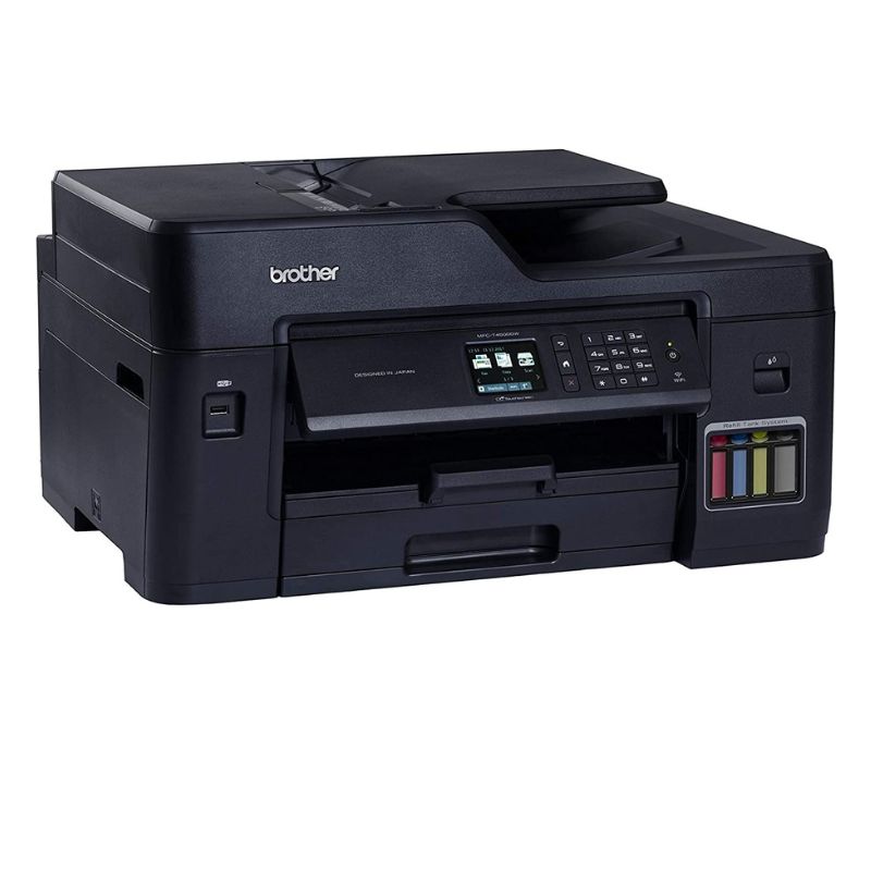 MULTIFUNCIONAL BROTHER MOD T4500DW, TINTA CONTINUA, DOBLE CARTA, IMPRESION DUPLEX, 35 PP NEGRO, 27PPM COLOR R-MFCT4500DWGOLPEADA