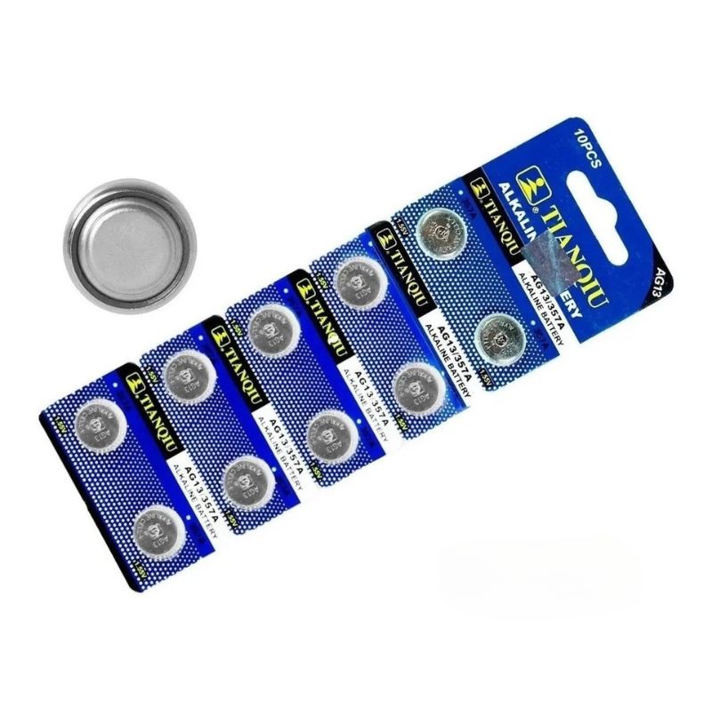 PILAS TIANQIU AG13 PAQUETE CON 10 PILAS LR44 LR44H 357 357A  TIANQIU-AG13