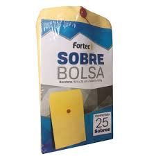 SOBRE FORTEC MANILA CON RONDANA ESQUELA CAJA CON 25 PIEZAS, B-16-MR