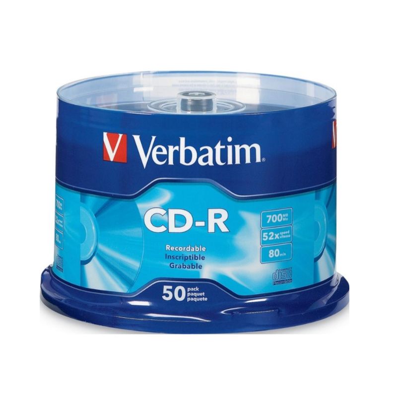 DVD+R VERBATIM 4.7GB 16X 120MIN 50 PZAS  23942971740
