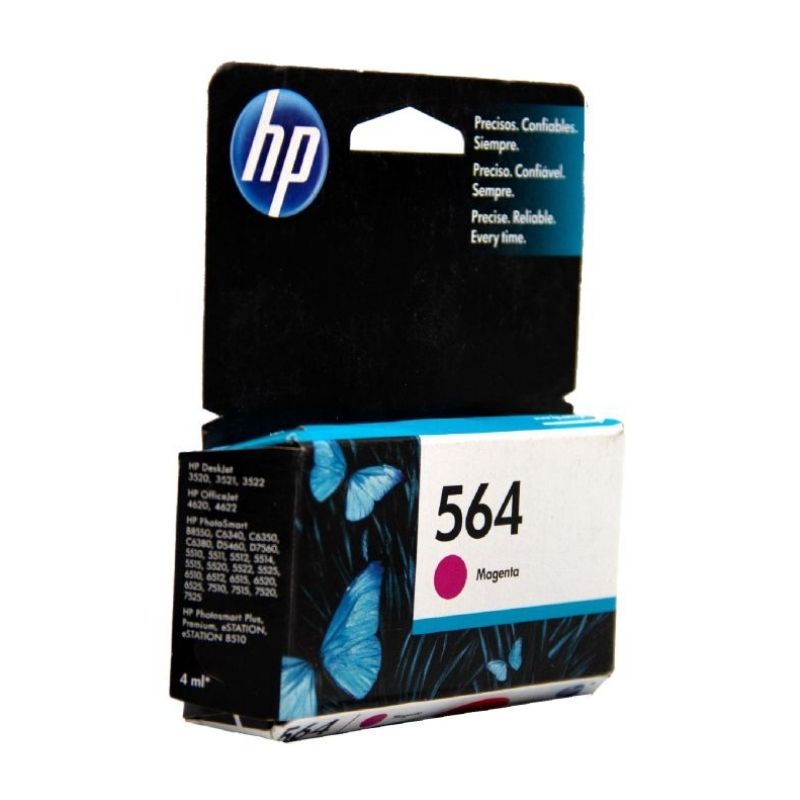 CARTUCHO HP MOD 564, SERIES D5445/ D5460/ PLUS B209A/ B210A/ C6340/ C6350/ C6380/ PREMIUM- C309G/ C310A/ PREMIUM FAX - C410A/ D7560/ PREMIUM TOUCHSMART WEB C309N/ ESTATION B8550 MAGENTA, CB319WL
