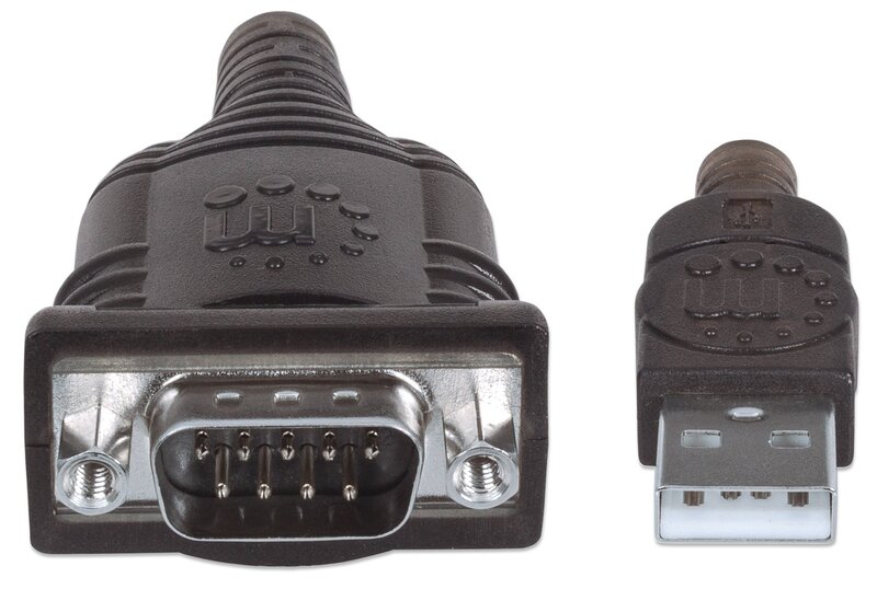ADAPTADOR MANHATTAN MOD 205153 CONVENTIDOR USB A SERIAL DB9M 205153