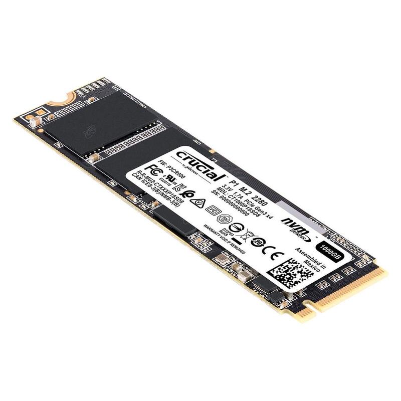 UNIDAD DE ESTADO SOLIDO CRUCIAL HD2681 ATB / P2 M.22280 NVME PCIE GEN 3X4 LECT.2400/ESCRIT 1800 MBS /PC/LAPTOP/MINIPC   CT1000P2SSD8