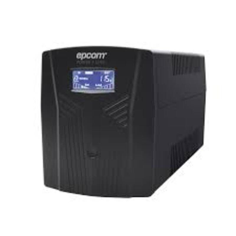 UPS EPCOM POWERLINE EPU1200LCD DE 1200VA/720W / TOPOLOGIA LINEA INTERACTIVA / ENTRADA Y SALIDA 120 VCA / CLAVIJA NEMA 5-15P / 6 TOMAS NEMA 5-15R EPU1200LCD