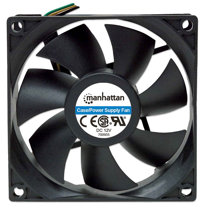 VENTILADOR MANHATTAN MOD 700955 VENTILADOR MANHATTAN, VENTILADOR, NEGRO, DE PLASTICO, 53 G, 2500 RPM 700955
