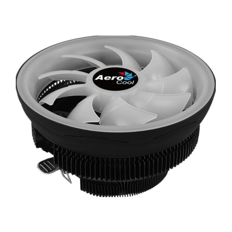 VENTILADOR AEROCOOL VENTILADOR PARA CPU CORE PLUS ARGB 1800RPM, 12V, 1200/115X/775/Amx/FMx, RGB, TDP 11W   COREPLUS