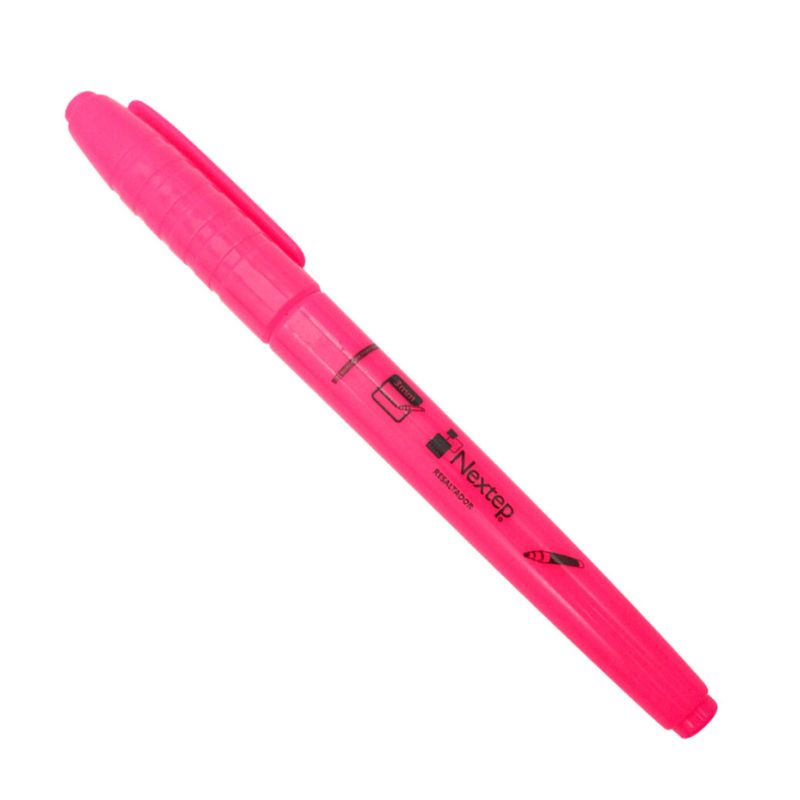 MARCADOR NEXTEP NE-084R RESALTADOR TIPO PLUMA COLOR ROSA   NE-084RPZA