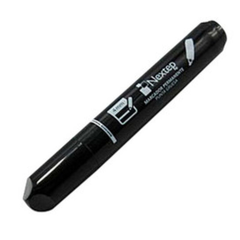 MARCADOR NEXTEP NE-074, PERMANENTE, PUNTA GRUESA CINCEL 4MM, COLOR NEGRO    NE-074PZA