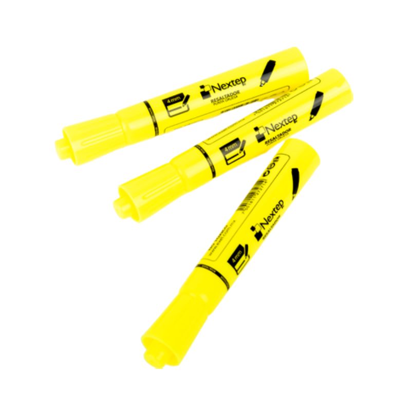 MARCADOR RESALTADOR NEXTEP MODELO NE-079A COLOR AMARILLO   NE-079APZA