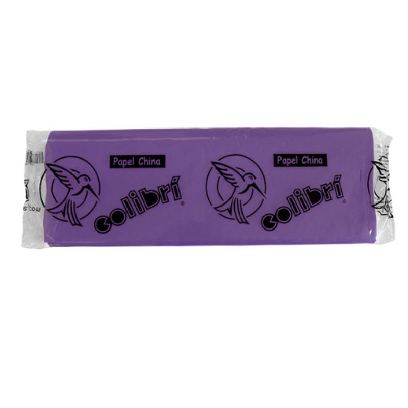 PAPEL CHINA COLIBRI 1673 COLOR MORADO POR PIEZA 1673PZA