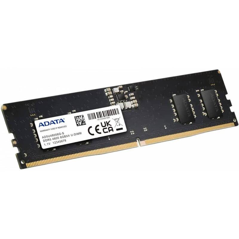 MEMORIA RAM DDR5 ADATA 8GB 4800MHZ UDIMM (AD5U48008G-S)