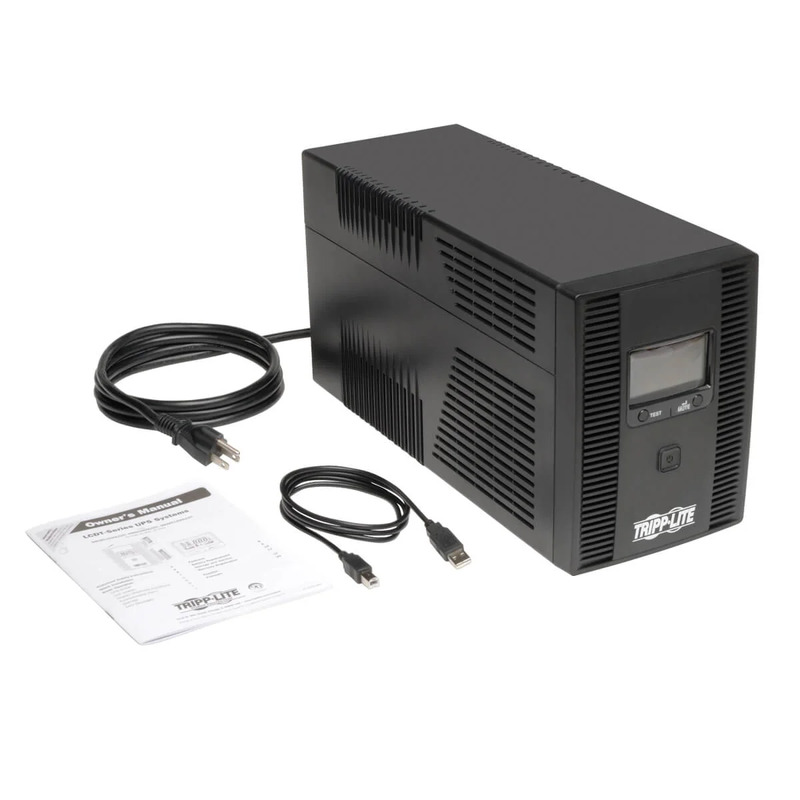 NO-BREAK TRIPP-LITE , 1300 VA, 720 W, 6,3 H, NEGRO, HOGAR Y OFICINA SMART1300LCDT