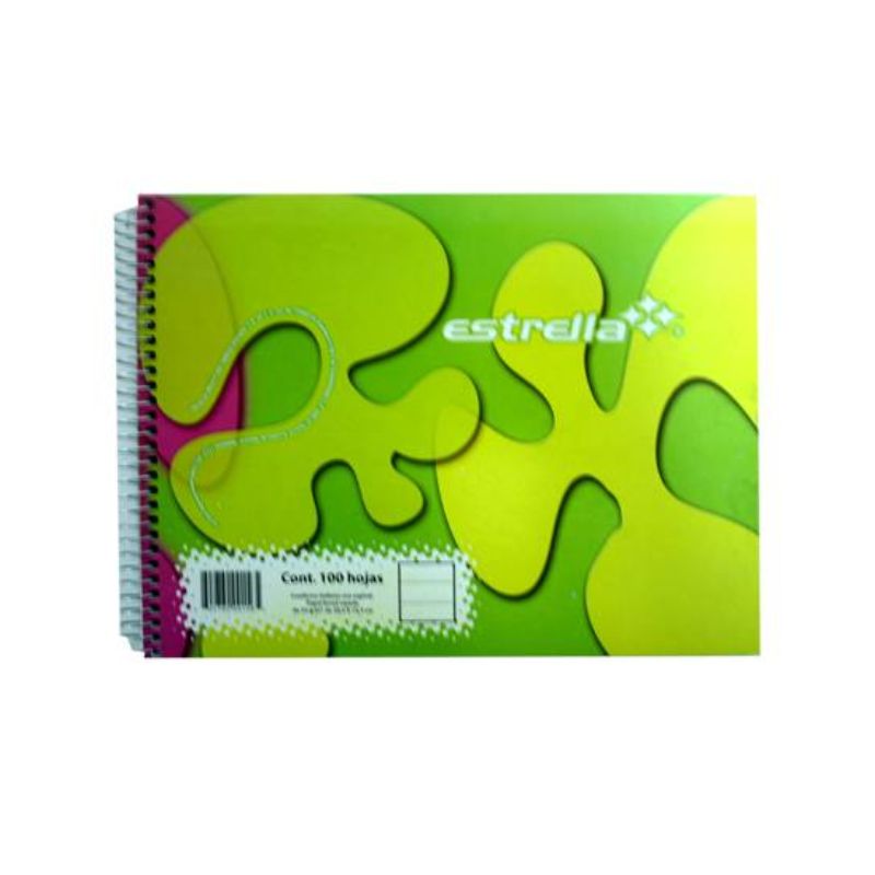 CUADERNO ESPIRAL FORMA ITALIANA ESTRELLA RAYA 100 HOJAS EST-CUA-C156    602760001565