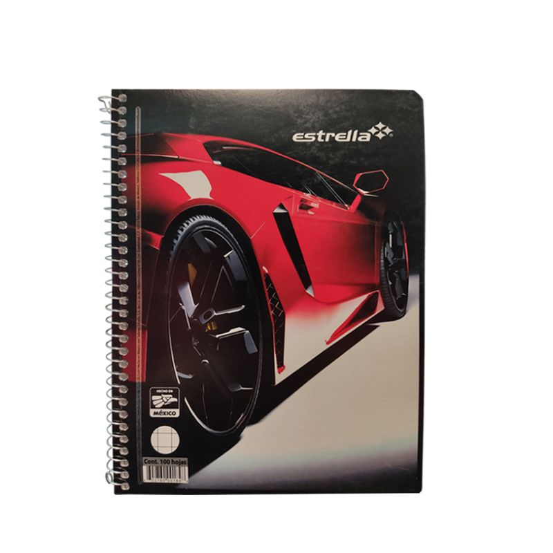 CUADERNO ESTRELLA C184, FORMA FRANCESA, CUADRO GRANDE, 100 HOJAS    0184