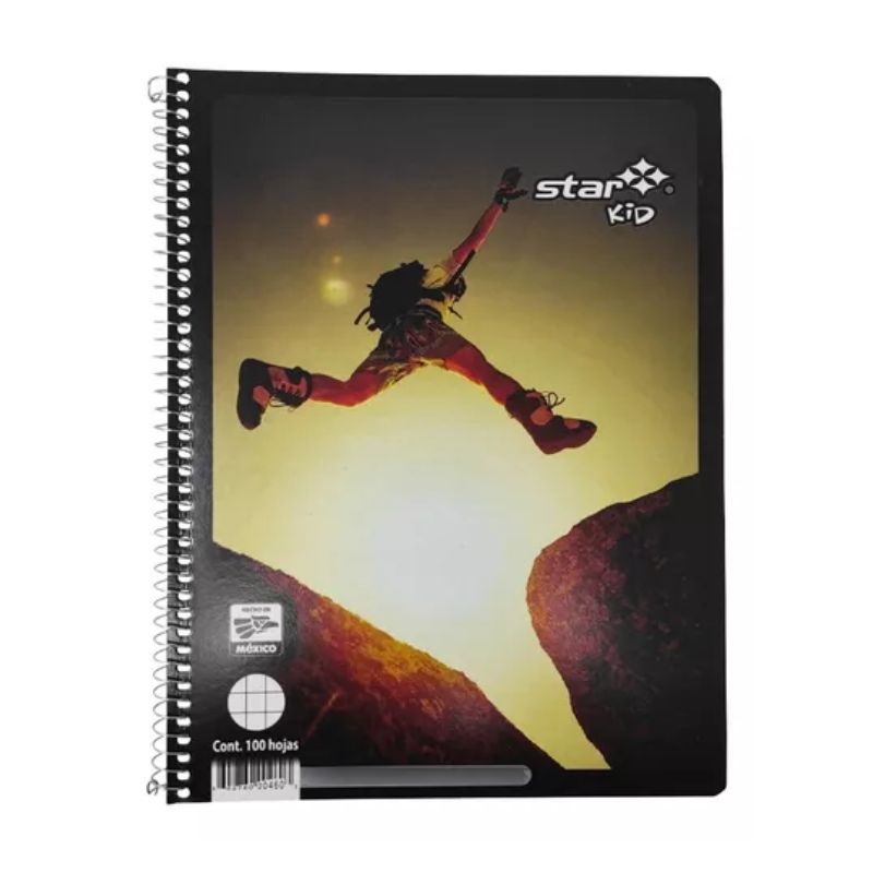 CUADERNO ESTRELLA STAR KID 0460, PROFESIONAL, CUADRO GRANDE 7 MM, 100 HOJAS   0460
