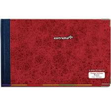 LIBRO ESTRELLA MOD 124 FLORETE FORMA ITALIANA CON 192 HOJAS, RAYADO EN PAPEL OFFSET DE 31X21.5, SIN INDICE 0124   602760001244