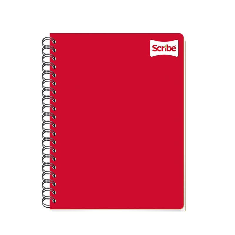 CUADERNO SCRIBE S7971, FORMA PROFESIONAL, 100 HOJAS, SEMI-RIGIDA, ESPIRAL CONTINUO   1007971