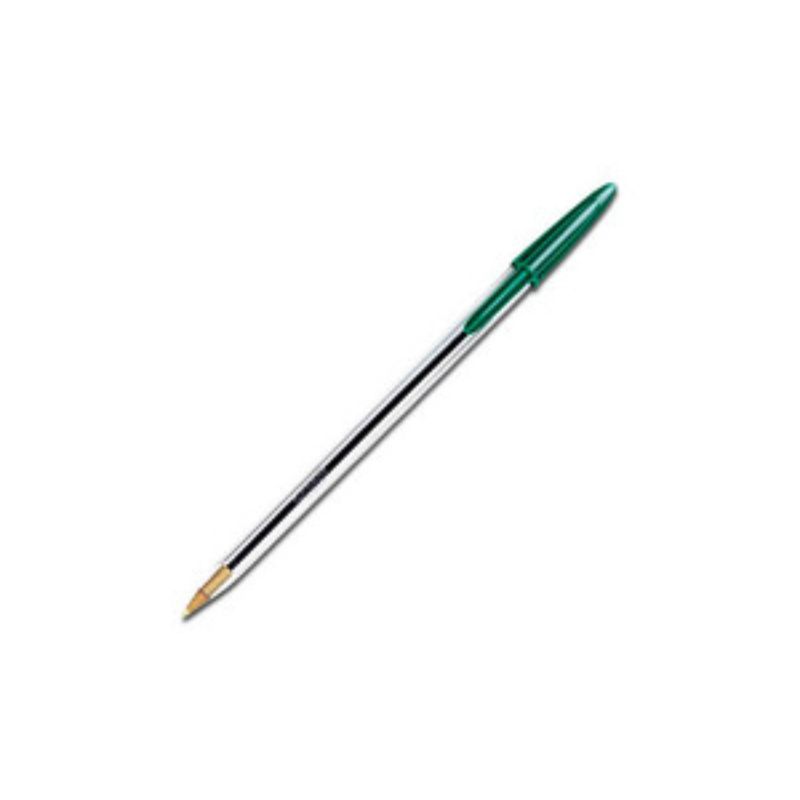 BOLIGRAFO BIC MOD M250CV PUNTO MEDIANO TRANSPARENTE COLOR VERDE   7501014511047
