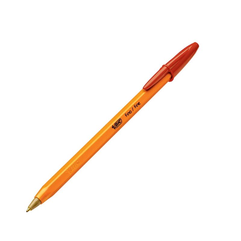 BOLIGRAFO BIC MOD F290CR PUNTO FINO NARANJA COLOR ROJO   7501014511078