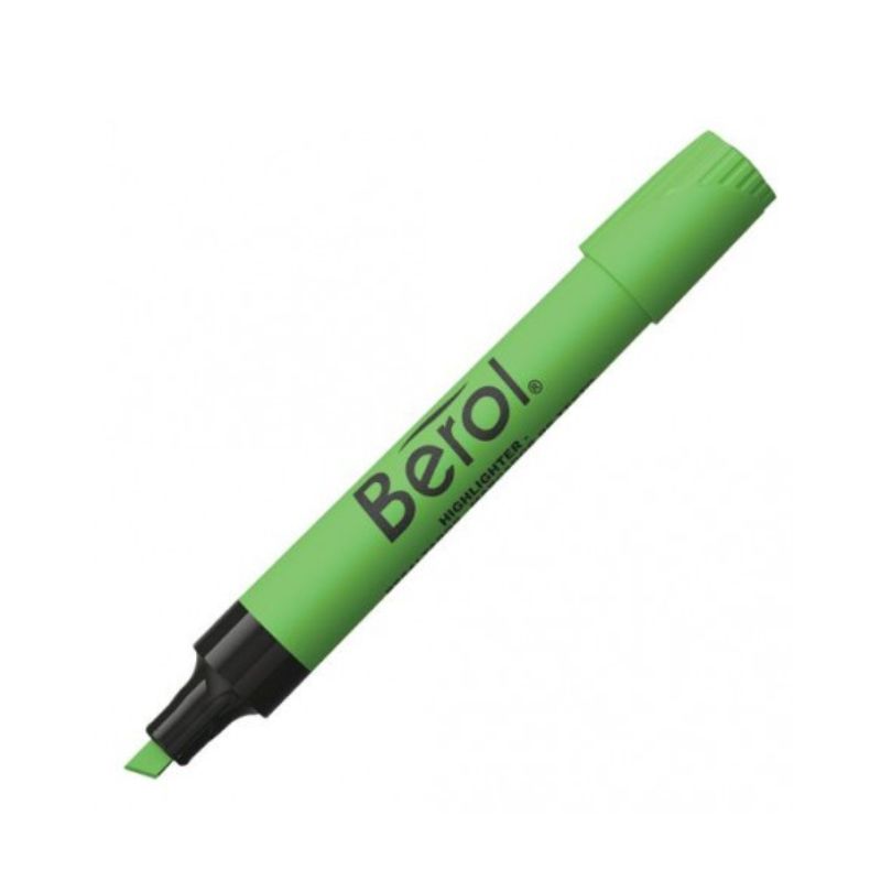 MARCADOR BEROL MOD MARCATEXTOS 2145 COLOR VERDE 1776829