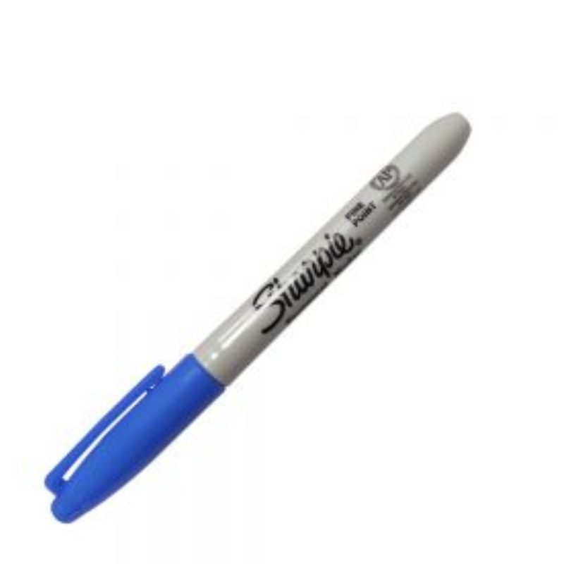 MARCADOR BEROL MOD SHARPIE 8019021 PERMANENTE COLOR AZUL  PUNTO BALA FINO, BASE ACEITE   1812764