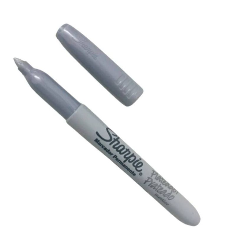 MARCADOR SHARPIE METALICO COLOR PLATA    15126