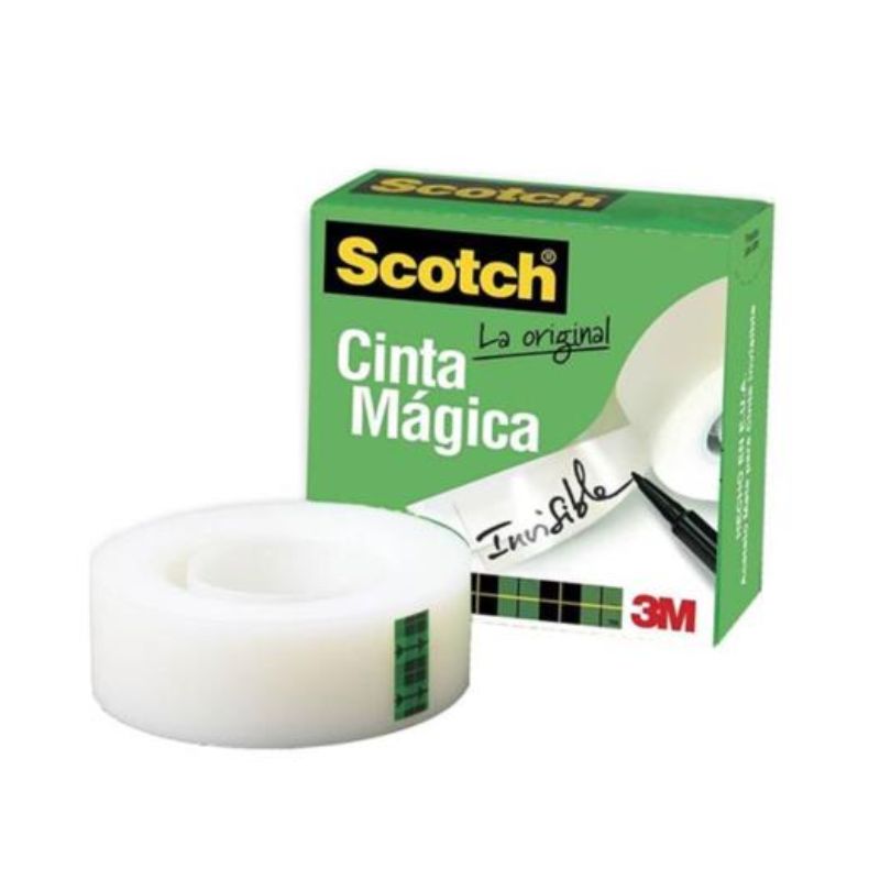 CINTA ADHESIVA SCOTCH MAGICA MOD 810 MAGICA INVISIBLE DE 19X33 MTS   021200590559