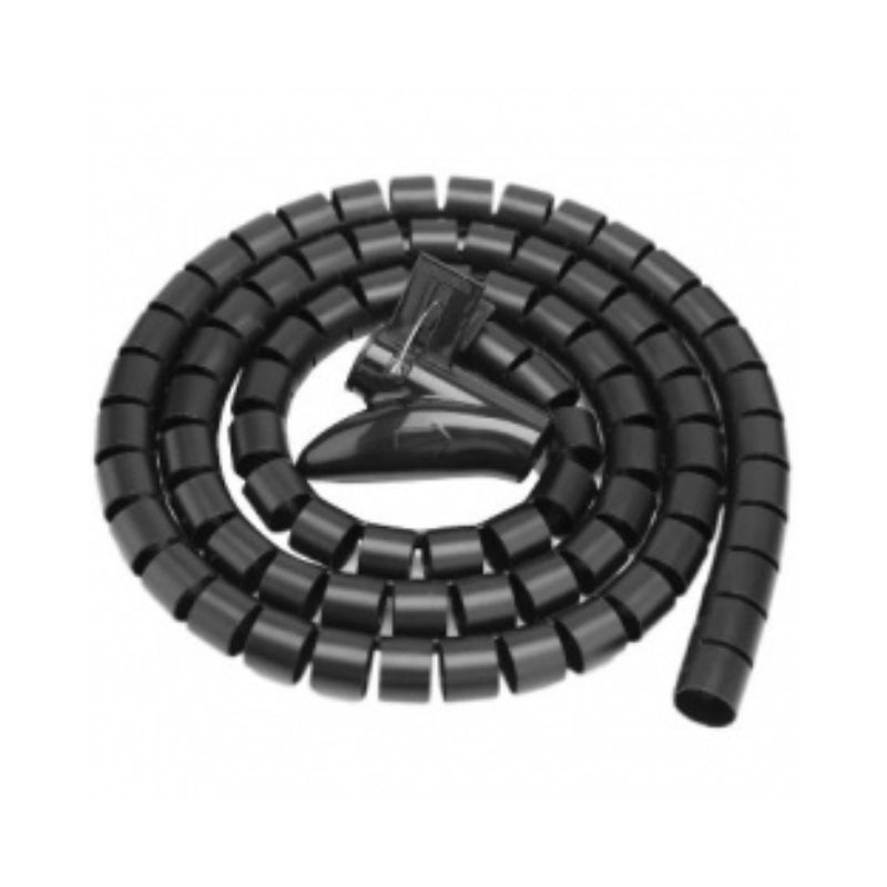 ORGANIZADOR DE CABLES, EN TUBO BROBOTIX 263533, ORGANIZADOR, PLASTICO, NEGRO, 150 CM   263533