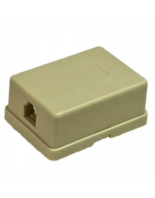 ROSETA STEREN MOD TELEFONICA CON 2 JACK RJ11 DE 4 CONTACTOS  300-146