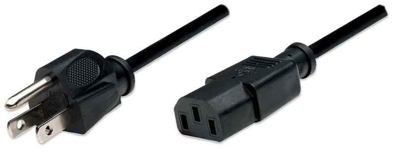 CABLE MANHATTAN MOD 300179 CABLE DE ALIMENTACION, MACHO/MACHO, 1.8 METROS, 125V, 10A 300179