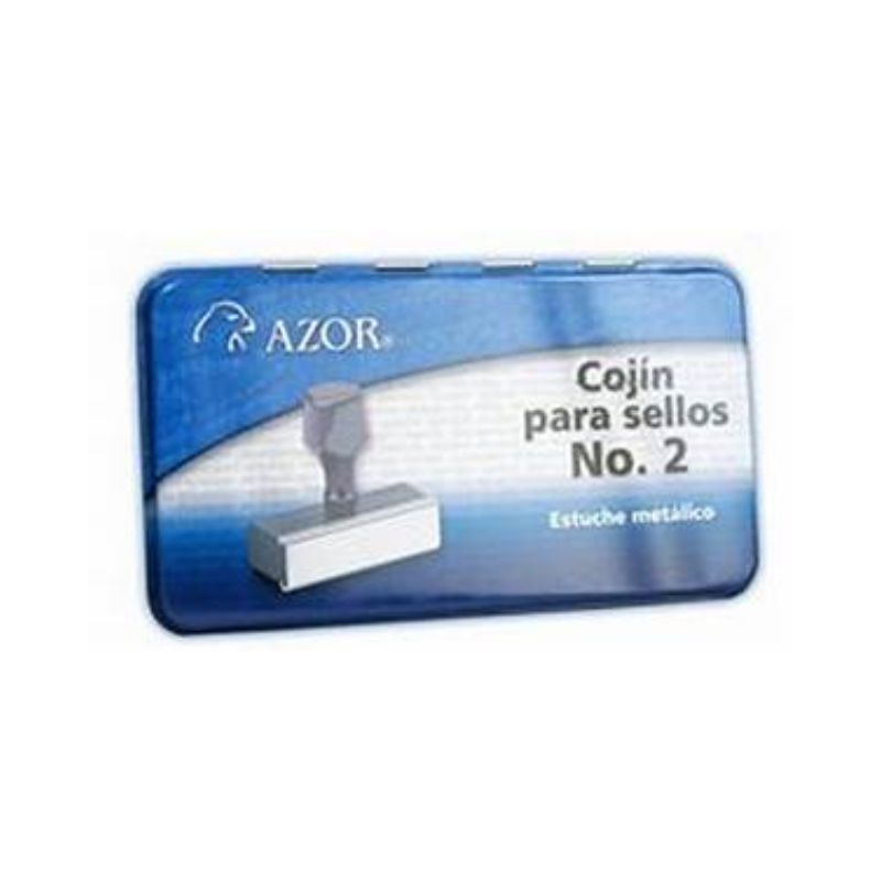 COJIN PARA SELLOS AZOR 2STP PLASTICO P/SELLO NO. 2 SIN TINTA DEL 10.2X18CM   301.2STP