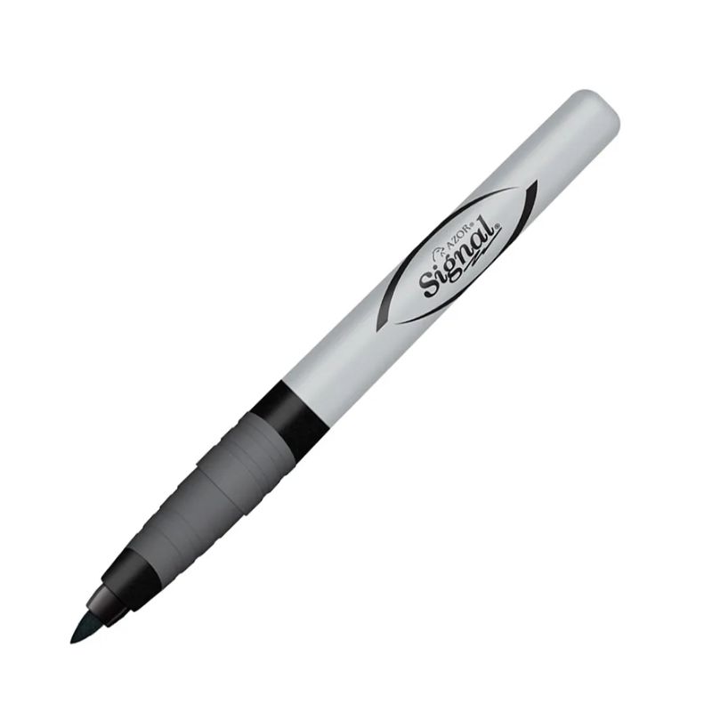 MARCADOR AZOR 301.30001, PERMANENTE PARA CD, PUNTA ULTRA FINA, COLOR NEGRO   7501428700419
