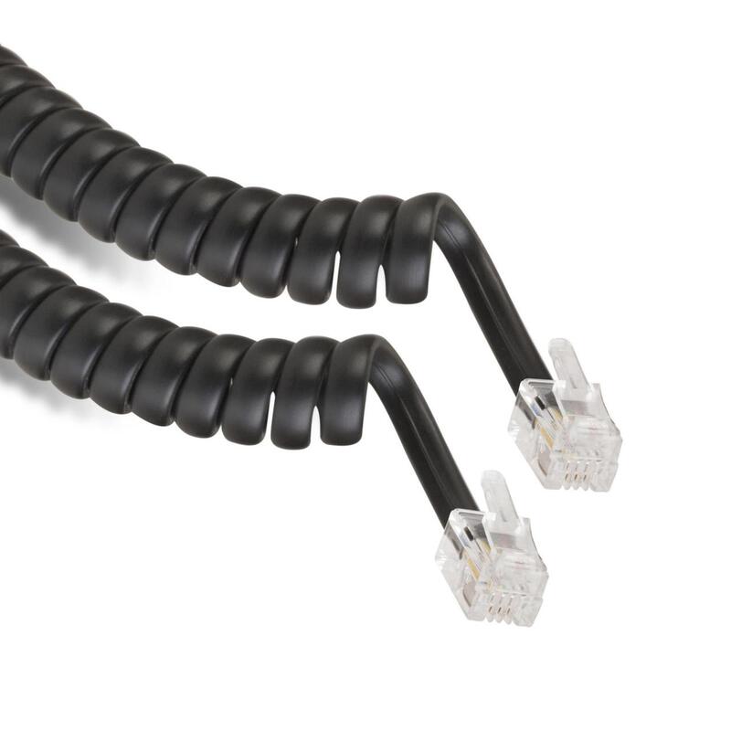 CABLE STEREN CABLE ESPIRAL RJ9 TELEFONICO NEGRO 302-007 N