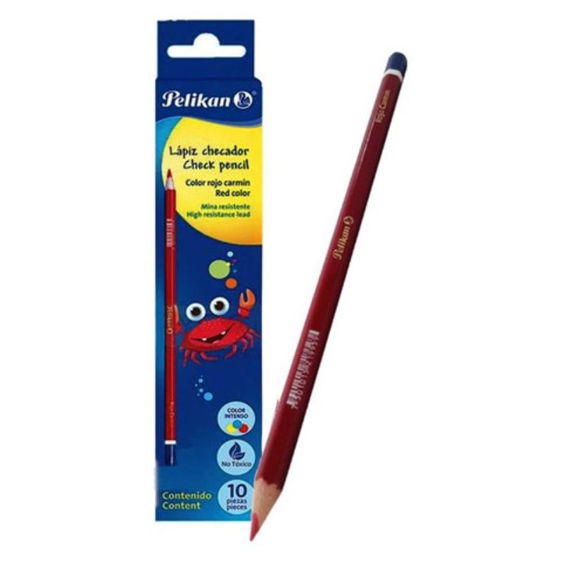 LAPIZ PELIKAN CHECADOR ROJO CARMIN    30330313