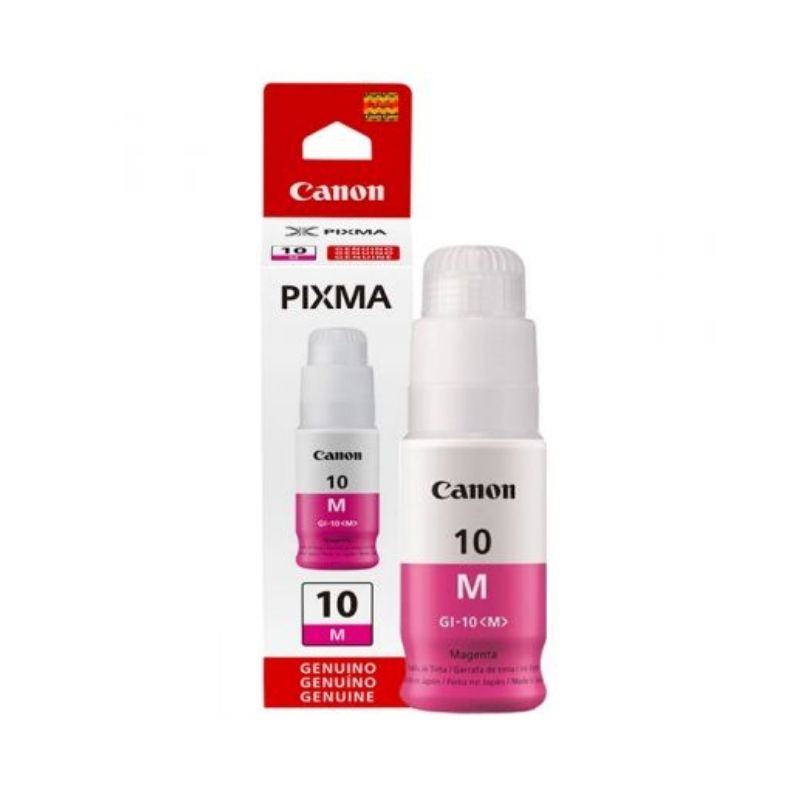 TINTA CANON MOD GI-10 M, SERIES PIXMA G5010/ G6010/ GM2010, HASTA 6,000 PAGINAS, COLOR MAGENTA  3392C001AA