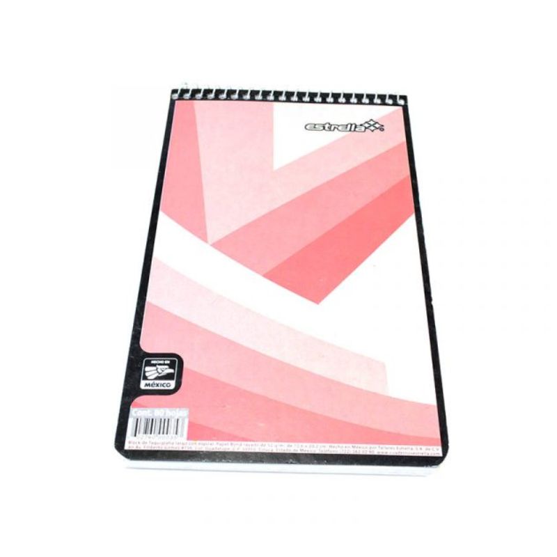 CUADERNO ESTRELLA MOD 35 TAQUIGRAFIA RAYADO LARGO CON 80HJS 0035