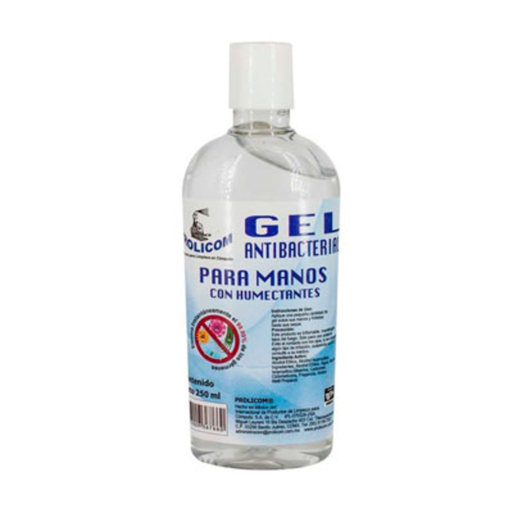 GEL ANTIBACTERIAL 250ML PROLICOM 366050