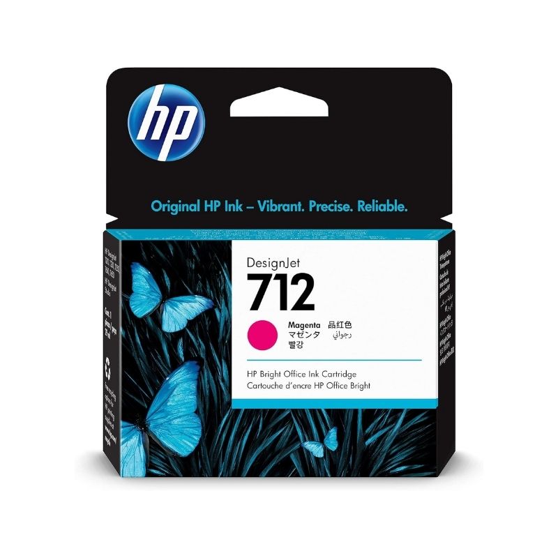 CARTUCHO HP MOD 712, DESIGNJET COLOR MAGENTA DE 29 ML 3ED68A