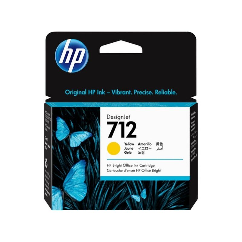 CARTUCHO HP MOD 712, DESIGNJET COLOR AMARILLO DE 29 ML 3ED69A