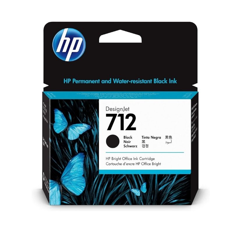 CARTUCHO HP MOD 712, DESIGNJET NEGRO, 80ML, 3ED71A