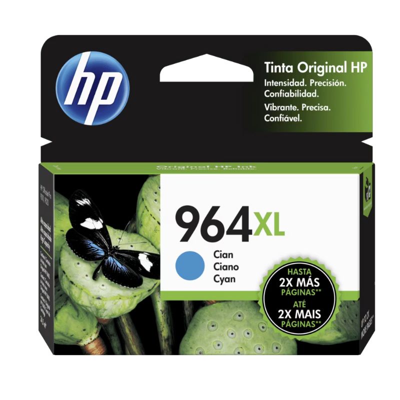 CARTUCHO HP MOD 964XL, ORIGINAL, CIAN (1600 PAGINAS), 3JA54AL
