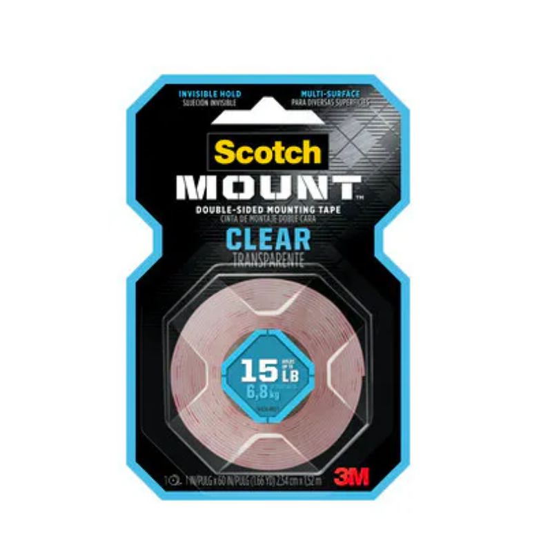 CINTA DE MONTAJE SCOTCH 410H TRANSPARENTE 2.54CMX1.52M    410H