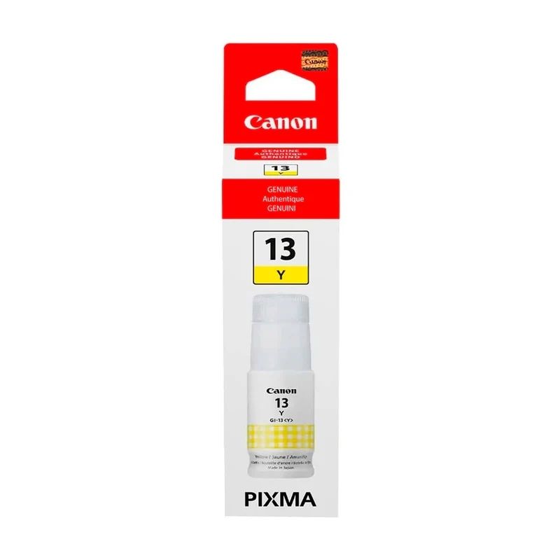 TINTA CANON MOD GI-13, PIXMA G510/G610 COLOR AMARILLA 4686C001AA