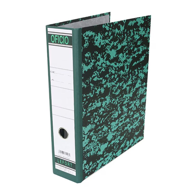 CARPETA AZOR 0002P LEFORT REGISTRADORA TAMAÑO OFICIO VERDE CAPACIDAD 700 HOJAS    750143471108
