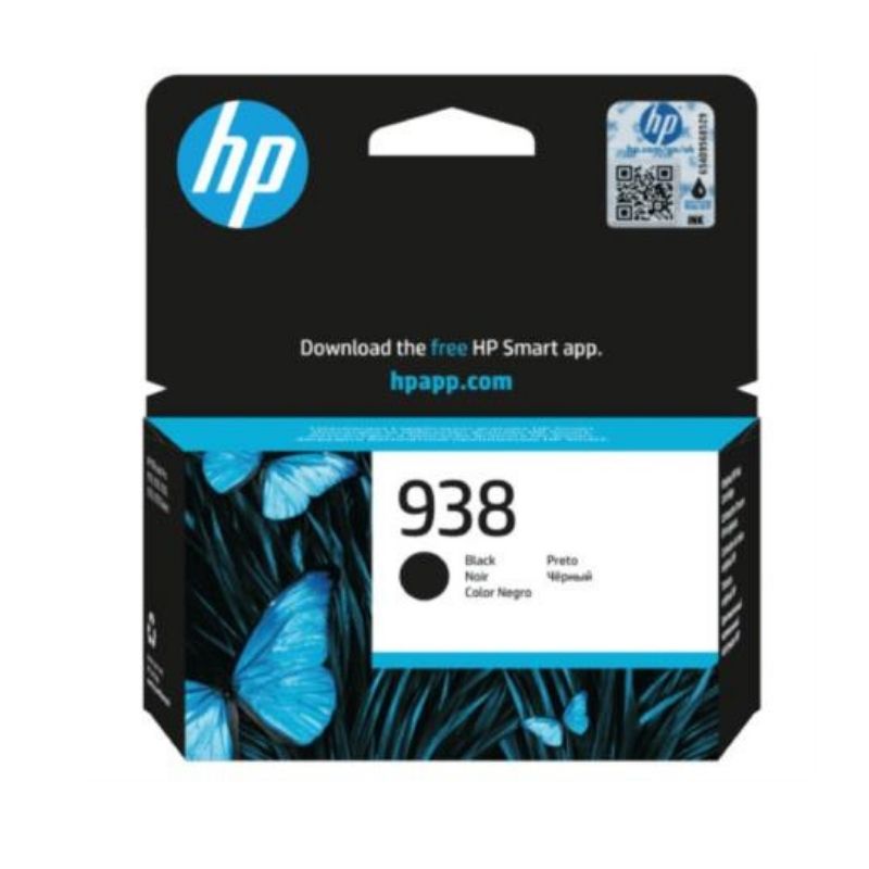 CARTUCHO HP 938 HP OFFICEJET PRO 9110, 9120, 9130, 9720, 9730 COLOR NEGRO CAPACIDAD 800 HOJAS APROX, 4S6X8PL