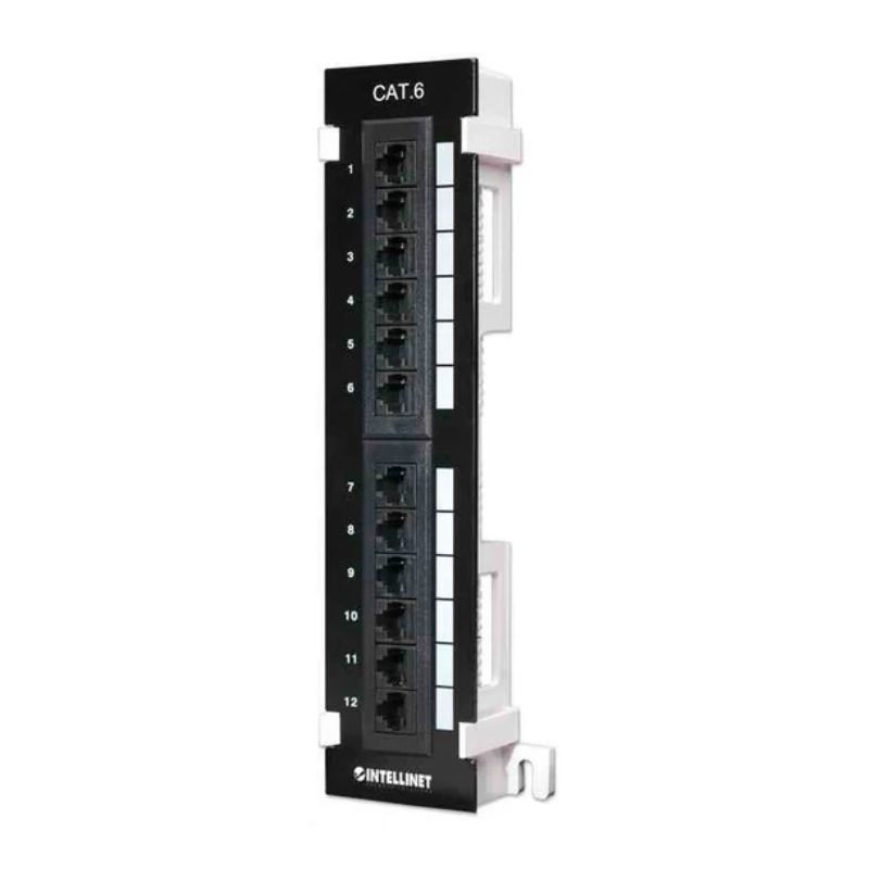 PANEL DE PARCHEO INTELLINET MOD 560269, 25.4 CM, 337G, CAT 6, COLOR NEGRO   560269
