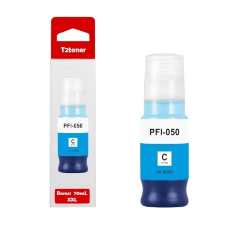 TINTA CANON PFI-050 C A BASE DE PIGMENTOS 70ML PARA IMAGEPROGRAF TC-20 COLOR CIAN PFI-050 C 5699C001AA