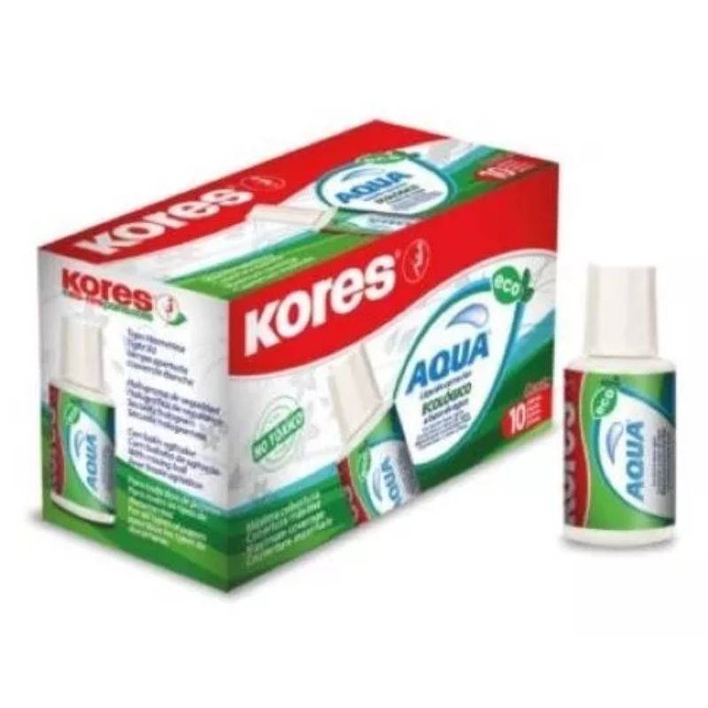 CORRECTOR POR PIEZA KORES LIQUIDO AQUA 20ML 691019