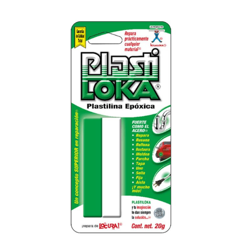 PLASTILOKA PEGAMENTO KOLA LOKA MOD PLASTILOKA, SUPER RAPIDO, 20 GRS   7501102631206